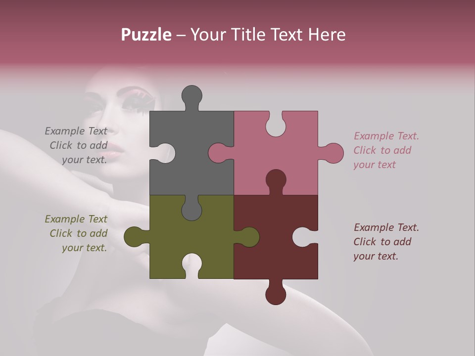 A Woman In A Black Dress With A Black Hat On Her Head PowerPoint Template