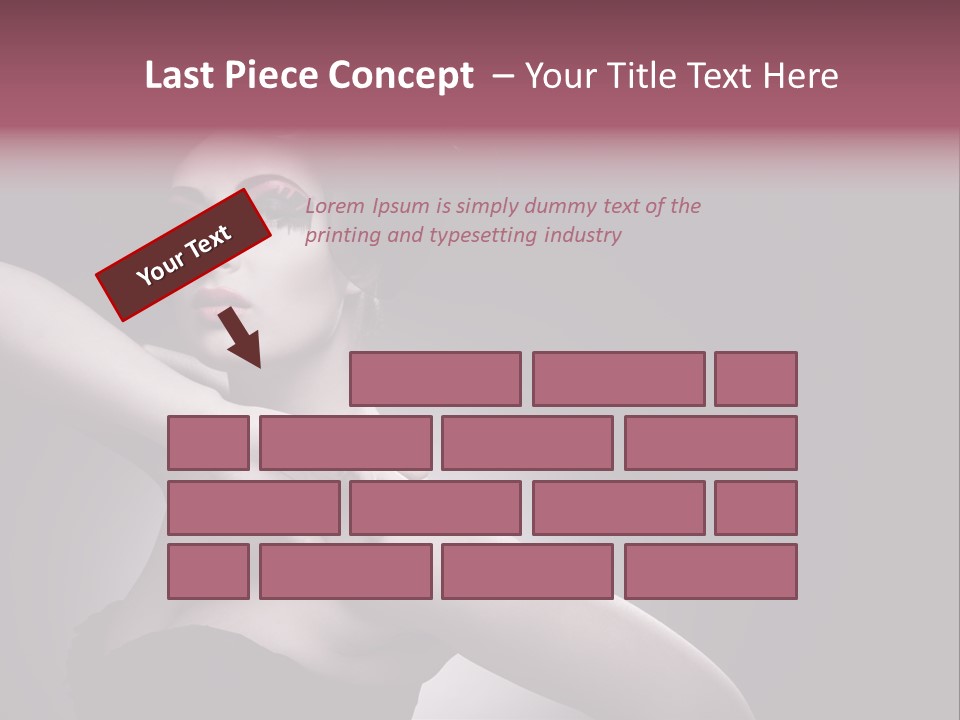 A Woman In A Black Dress With A Black Hat On Her Head PowerPoint Template