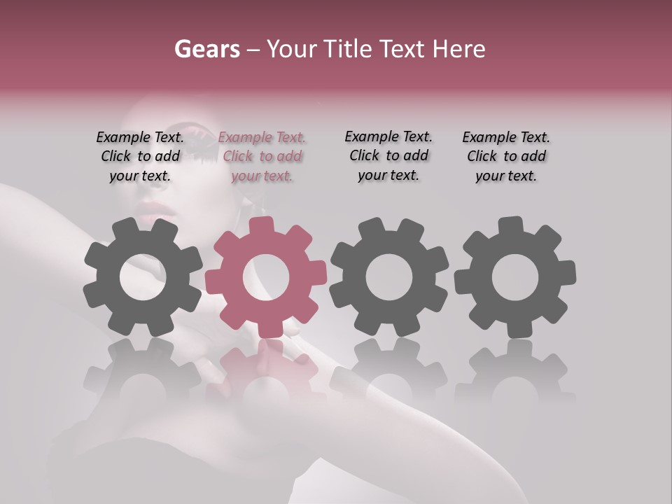 A Woman In A Black Dress With A Black Hat On Her Head PowerPoint Template