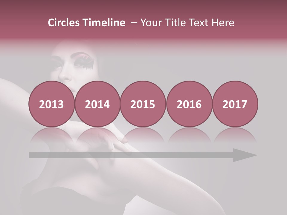 A Woman In A Black Dress With A Black Hat On Her Head PowerPoint Template