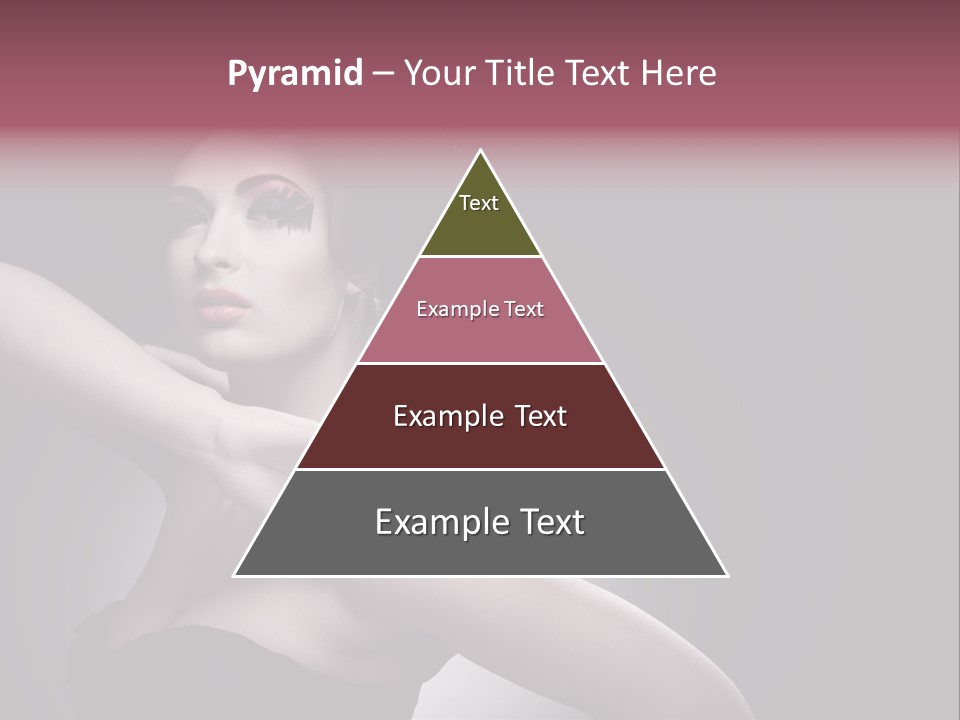 A Woman In A Black Dress With A Black Hat On Her Head PowerPoint Template