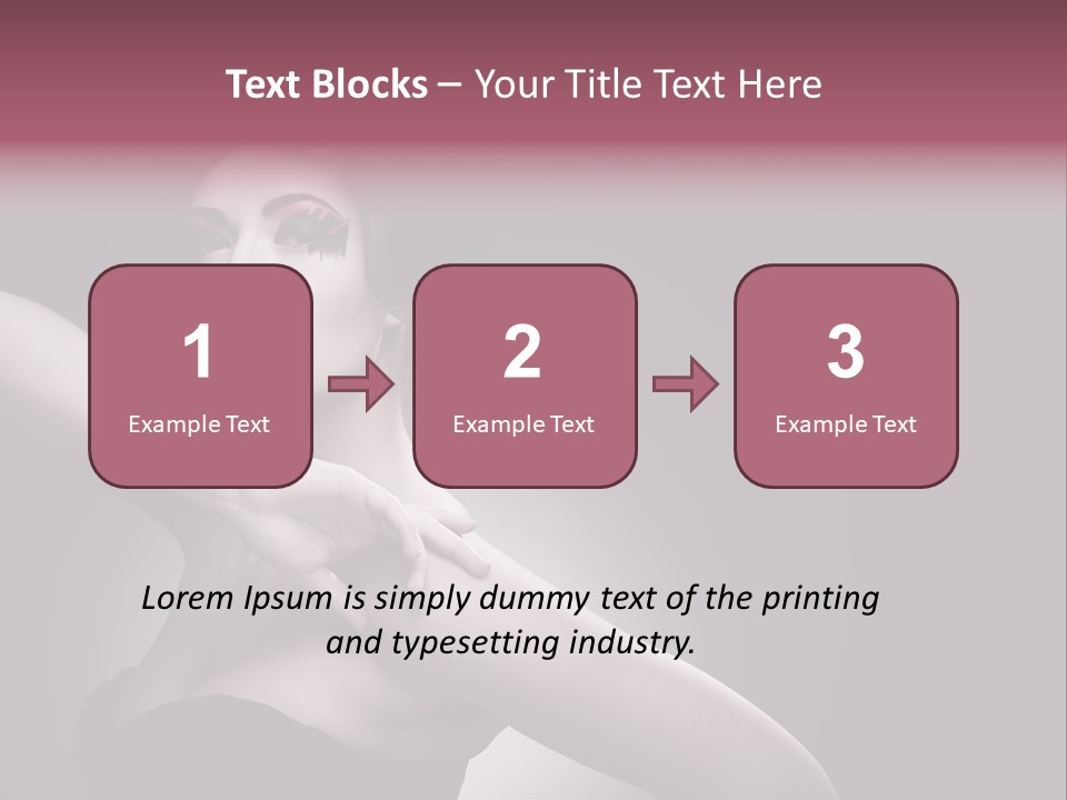 A Woman In A Black Dress With A Black Hat On Her Head PowerPoint Template