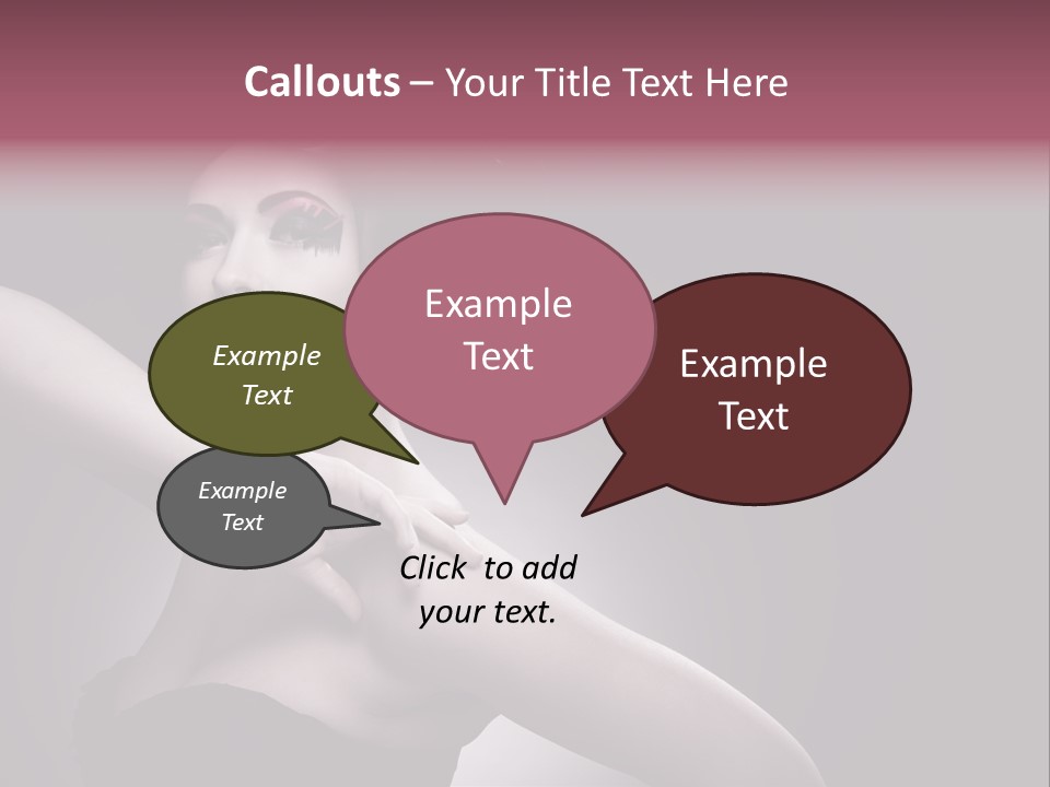 A Woman In A Black Dress With A Black Hat On Her Head PowerPoint Template