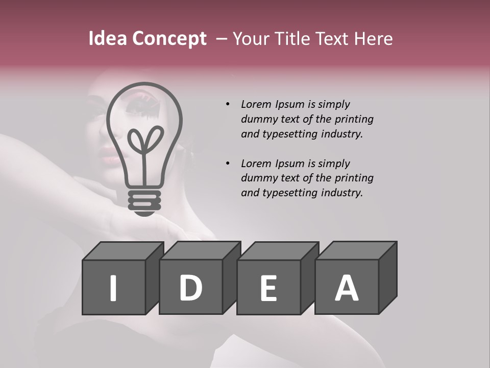 A Woman In A Black Dress With A Black Hat On Her Head PowerPoint Template