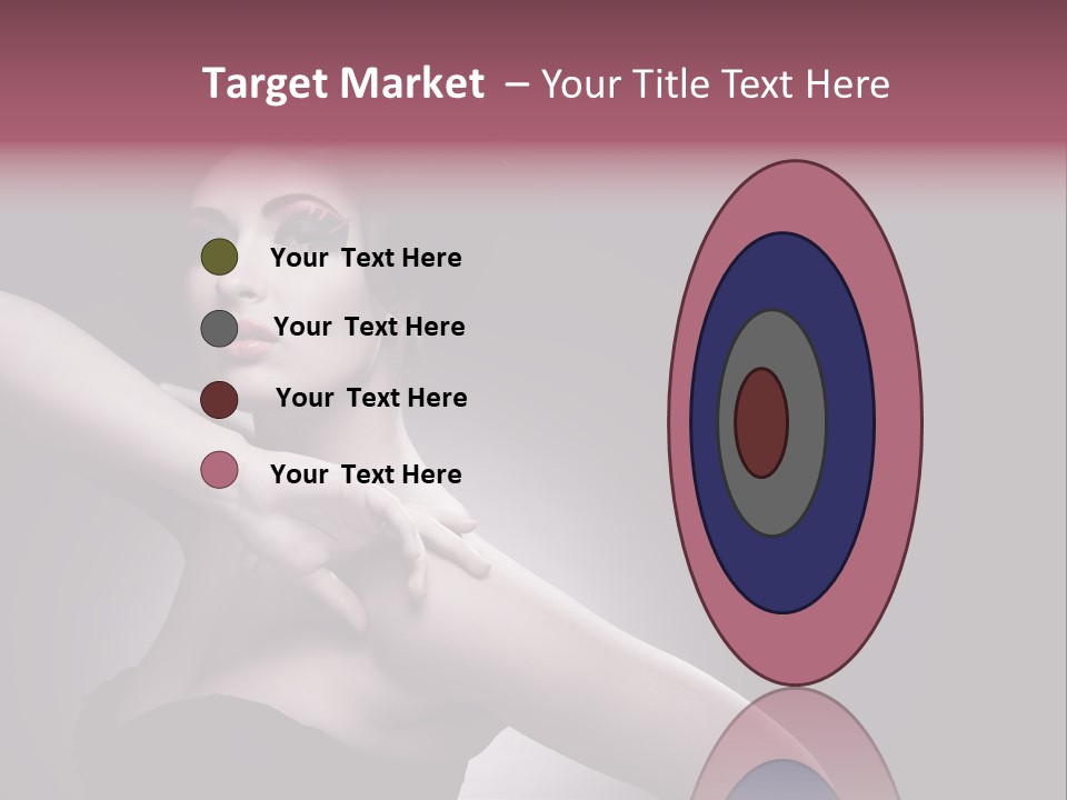 A Woman In A Black Dress With A Black Hat On Her Head PowerPoint Template