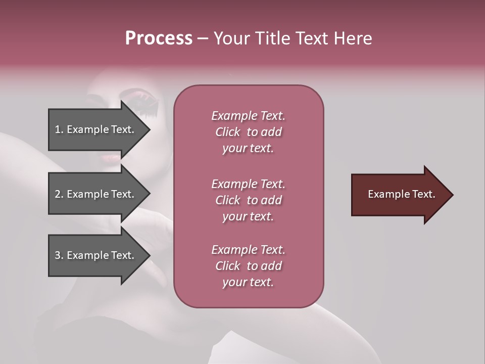 A Woman In A Black Dress With A Black Hat On Her Head PowerPoint Template