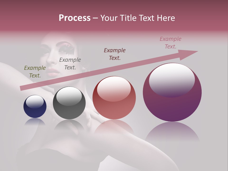 A Woman In A Black Dress With A Black Hat On Her Head PowerPoint Template