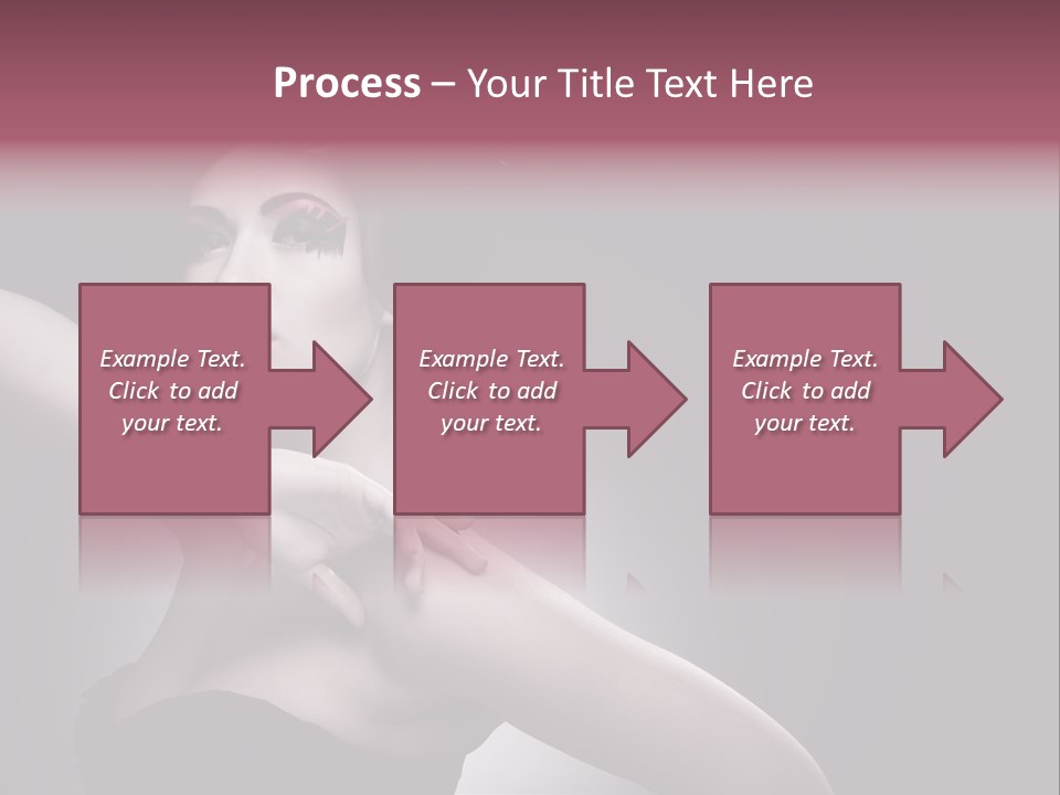 A Woman In A Black Dress With A Black Hat On Her Head PowerPoint Template