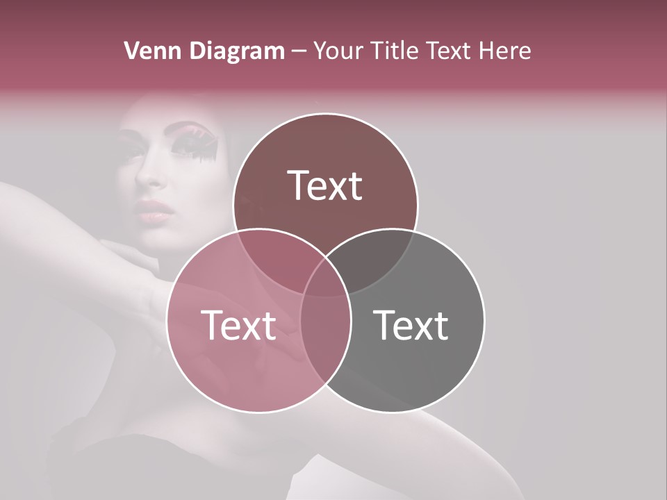 A Woman In A Black Dress With A Black Hat On Her Head PowerPoint Template