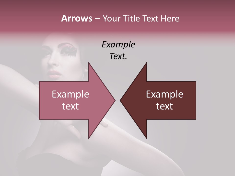 A Woman In A Black Dress With A Black Hat On Her Head PowerPoint Template