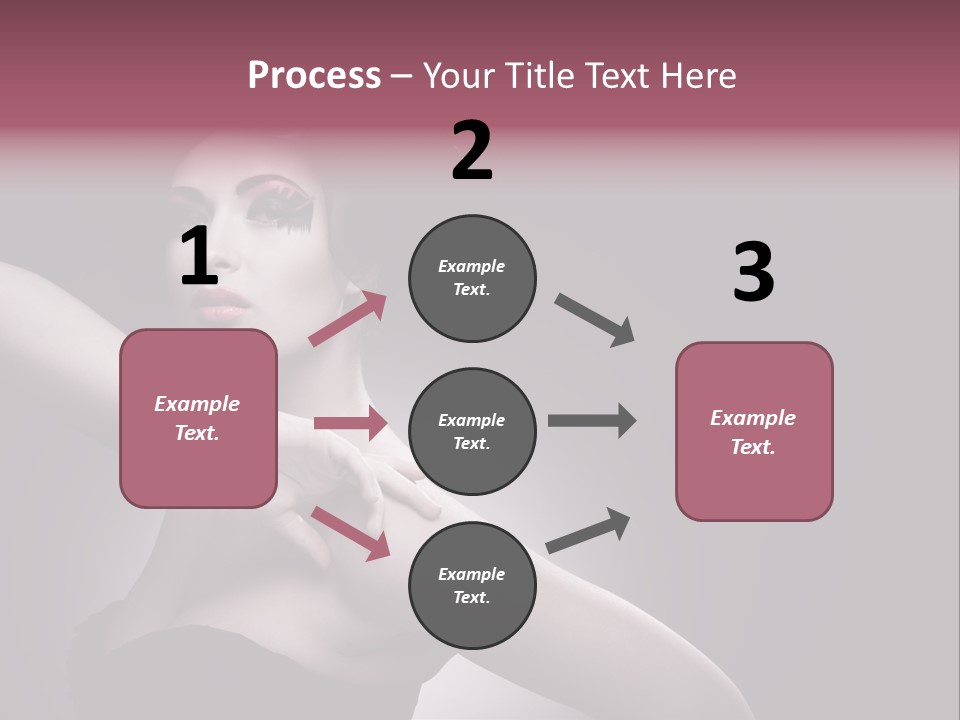 A Woman In A Black Dress With A Black Hat On Her Head PowerPoint Template