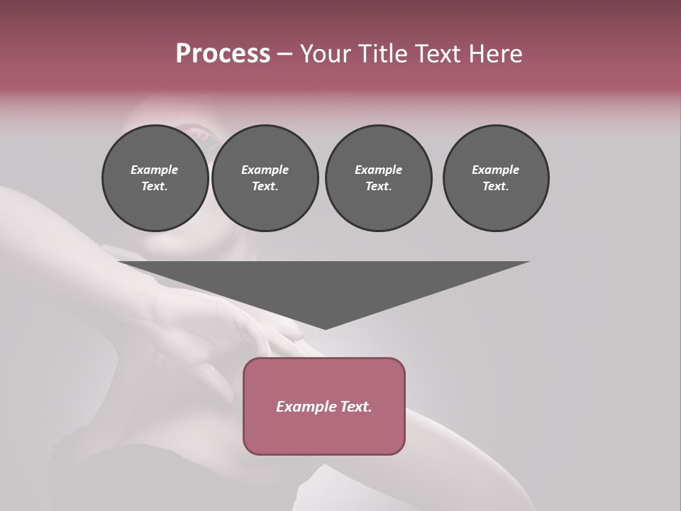 A Woman In A Black Dress With A Black Hat On Her Head PowerPoint Template