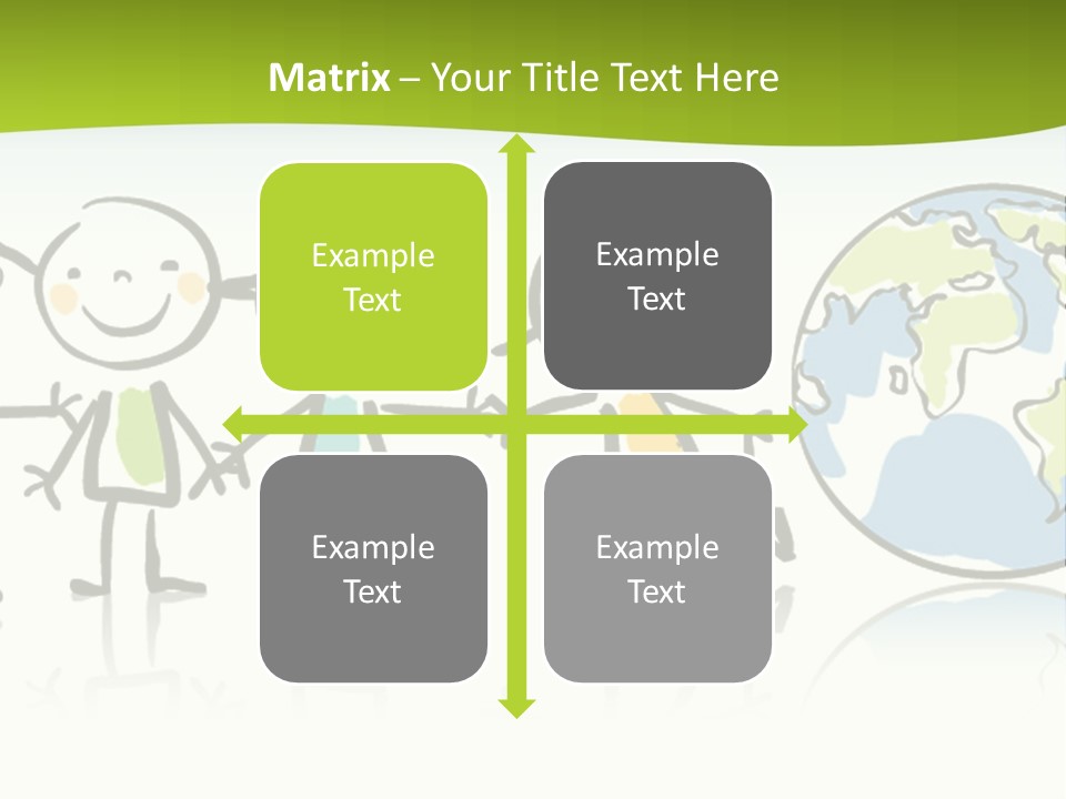 A Group Of People Holding Hands With The Earth In The Background PowerPoint Template