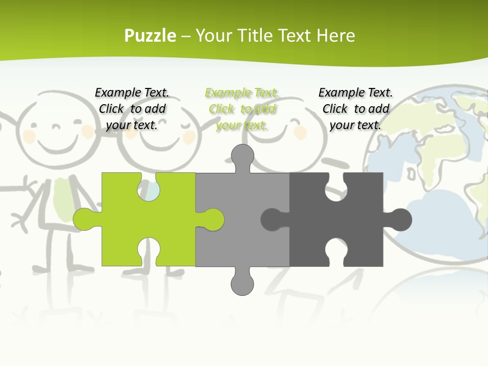 A Group Of People Holding Hands With The Earth In The Background PowerPoint Template