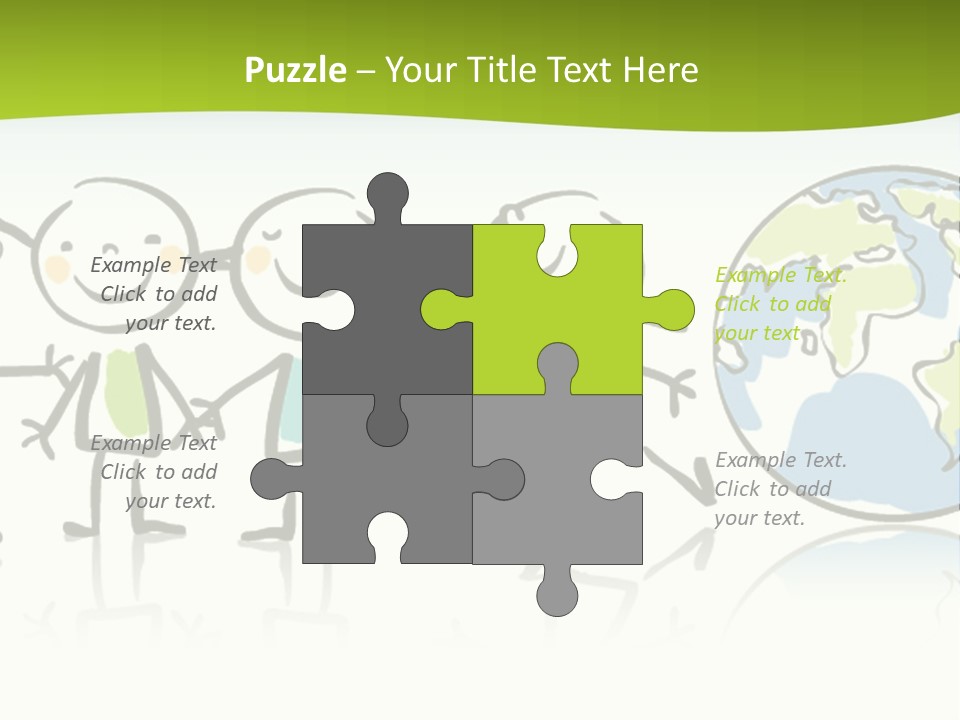 A Group Of People Holding Hands With The Earth In The Background PowerPoint Template