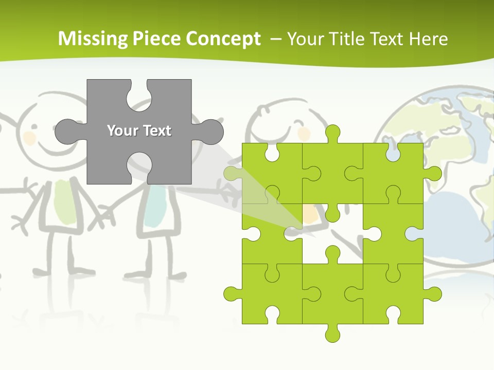 A Group Of People Holding Hands With The Earth In The Background PowerPoint Template