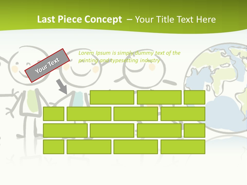 A Group Of People Holding Hands With The Earth In The Background PowerPoint Template