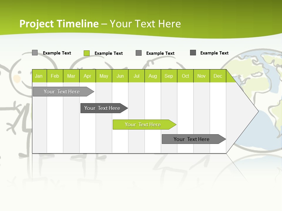 A Group Of People Holding Hands With The Earth In The Background PowerPoint Template