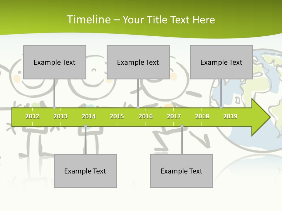 A Group Of People Holding Hands With The Earth In The Background PowerPoint Template