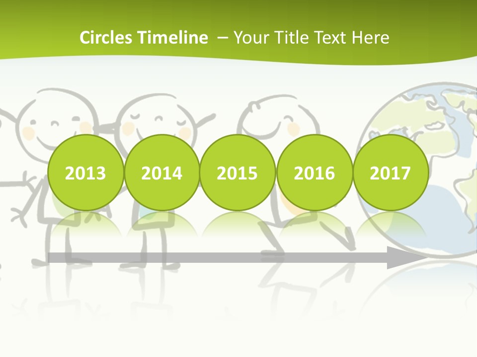 A Group Of People Holding Hands With The Earth In The Background PowerPoint Template