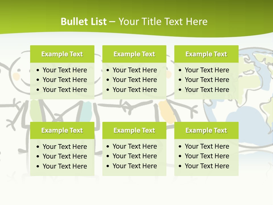 A Group Of People Holding Hands With The Earth In The Background PowerPoint Template