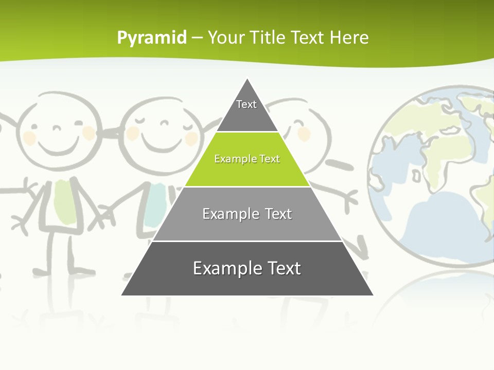 A Group Of People Holding Hands With The Earth In The Background PowerPoint Template