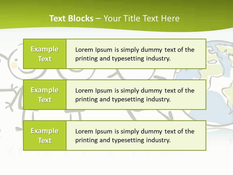 A Group Of People Holding Hands With The Earth In The Background PowerPoint Template