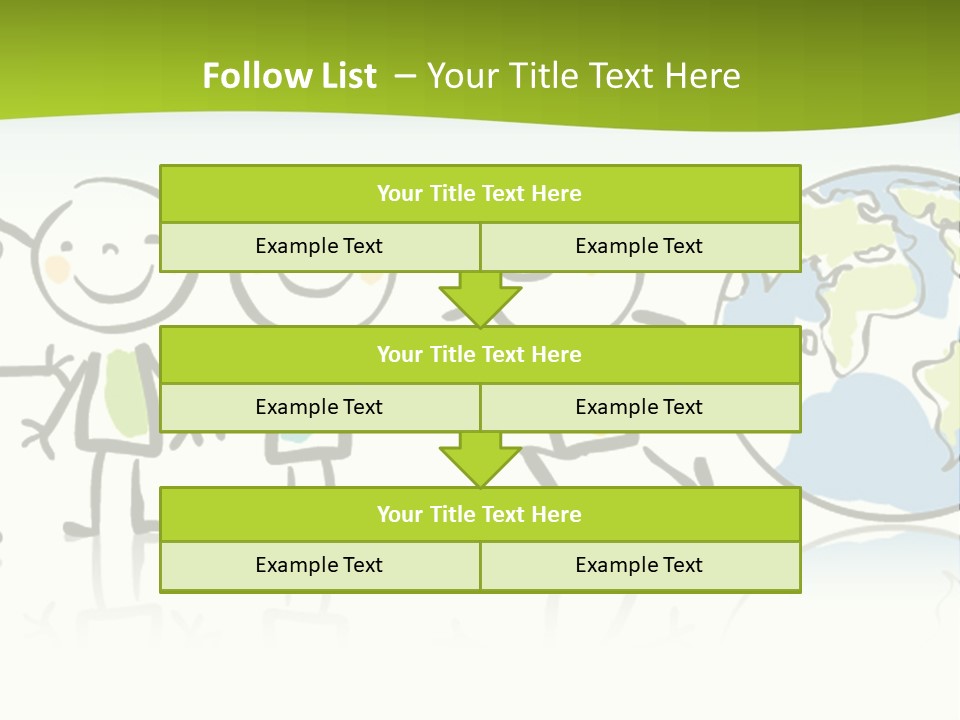 A Group Of People Holding Hands With The Earth In The Background PowerPoint Template
