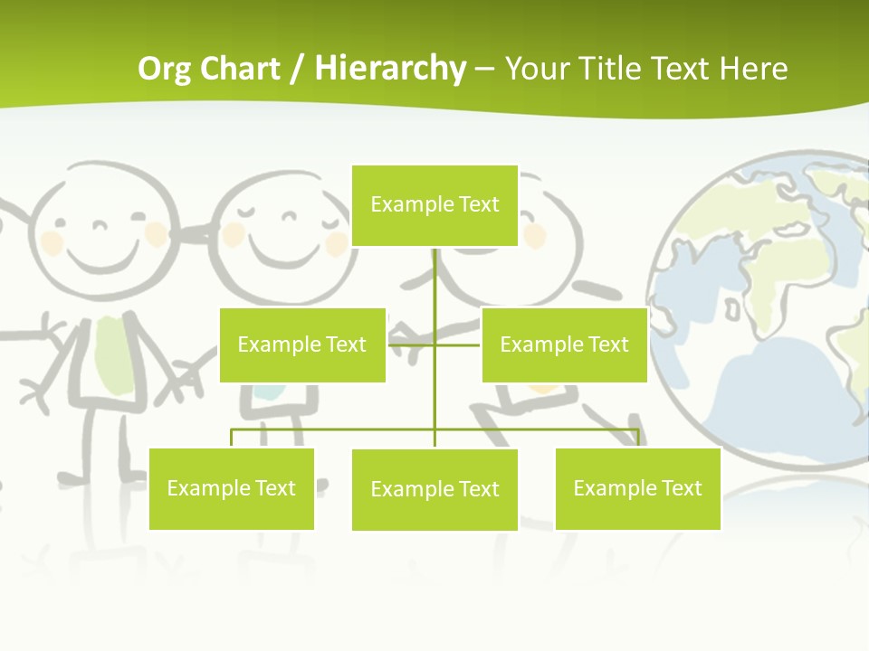 A Group Of People Holding Hands With The Earth In The Background PowerPoint Template
