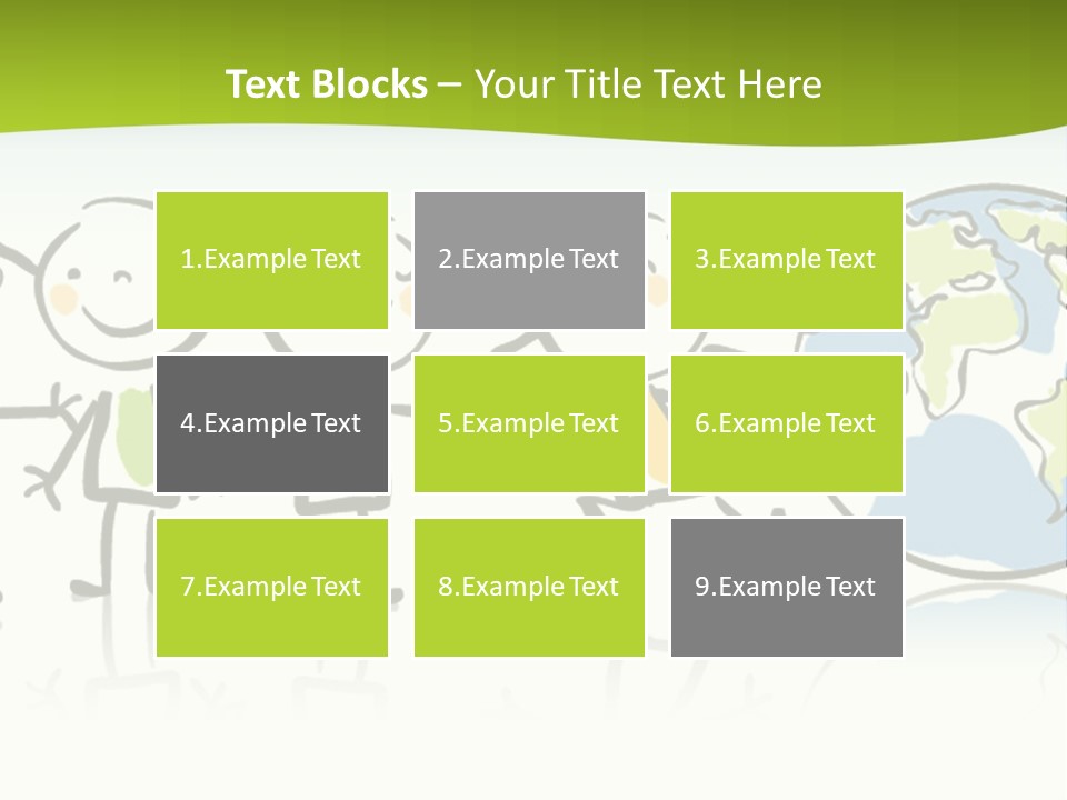 A Group Of People Holding Hands With The Earth In The Background PowerPoint Template