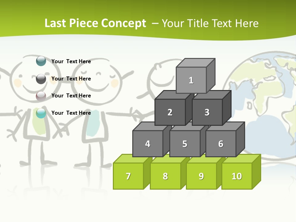 A Group Of People Holding Hands With The Earth In The Background PowerPoint Template