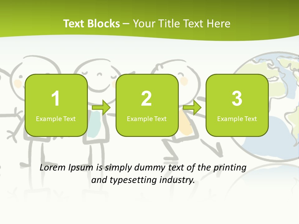A Group Of People Holding Hands With The Earth In The Background PowerPoint Template