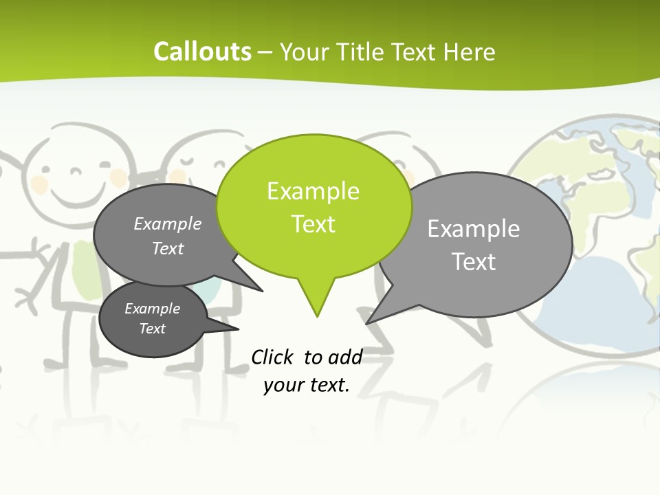 A Group Of People Holding Hands With The Earth In The Background PowerPoint Template