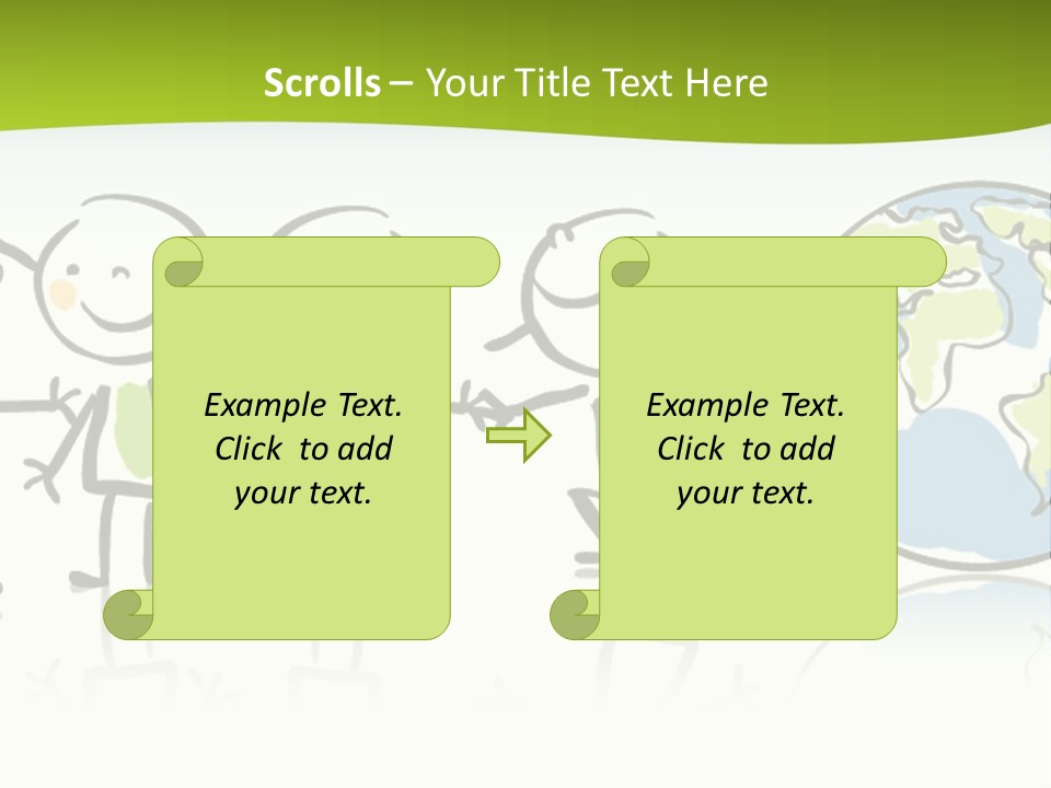 A Group Of People Holding Hands With The Earth In The Background PowerPoint Template