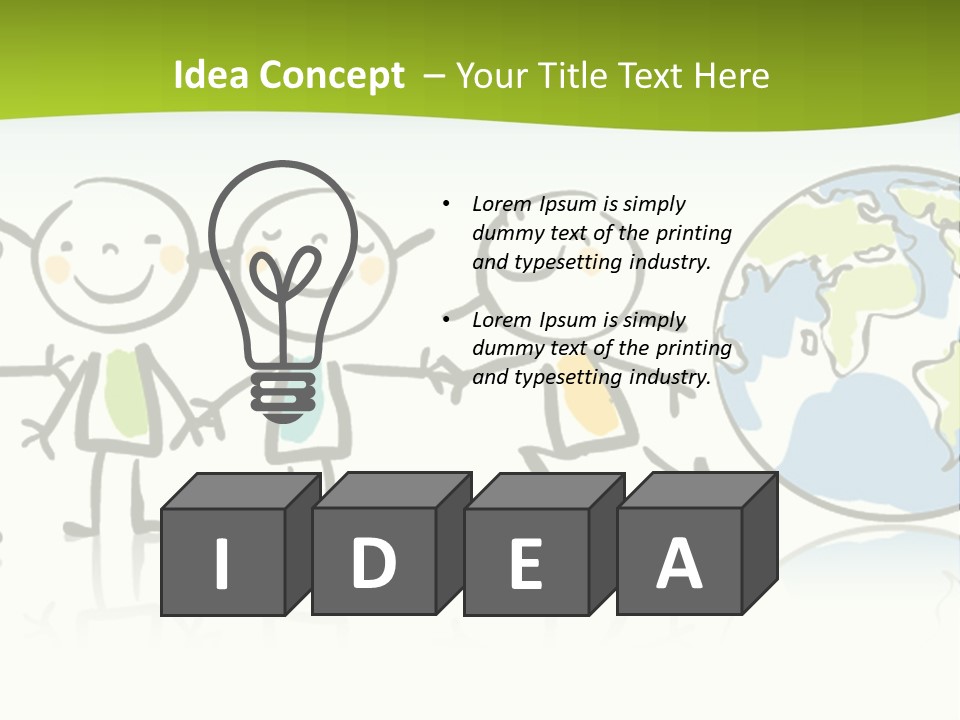 A Group Of People Holding Hands With The Earth In The Background PowerPoint Template