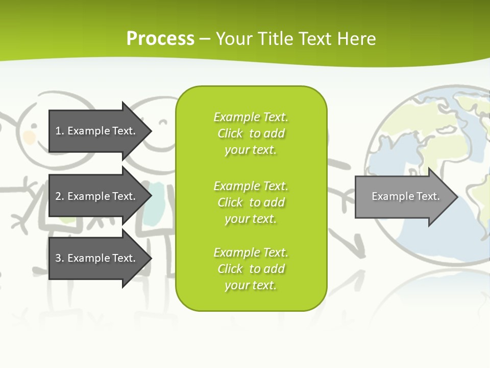 A Group Of People Holding Hands With The Earth In The Background PowerPoint Template