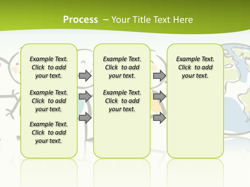 A Group Of People Holding Hands With The Earth In The Background PowerPoint Template
