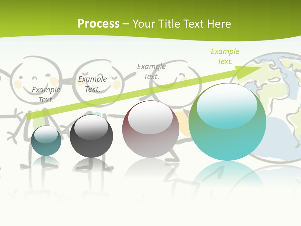 A Group Of People Holding Hands With The Earth In The Background PowerPoint Template