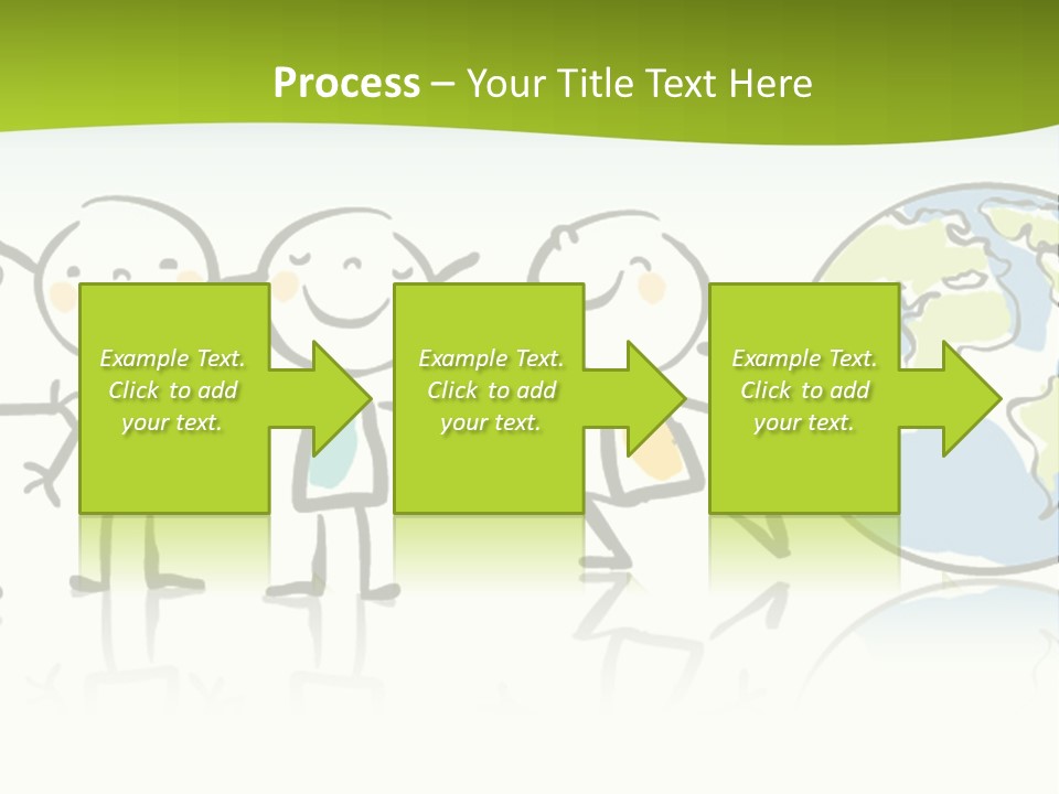 A Group Of People Holding Hands With The Earth In The Background PowerPoint Template