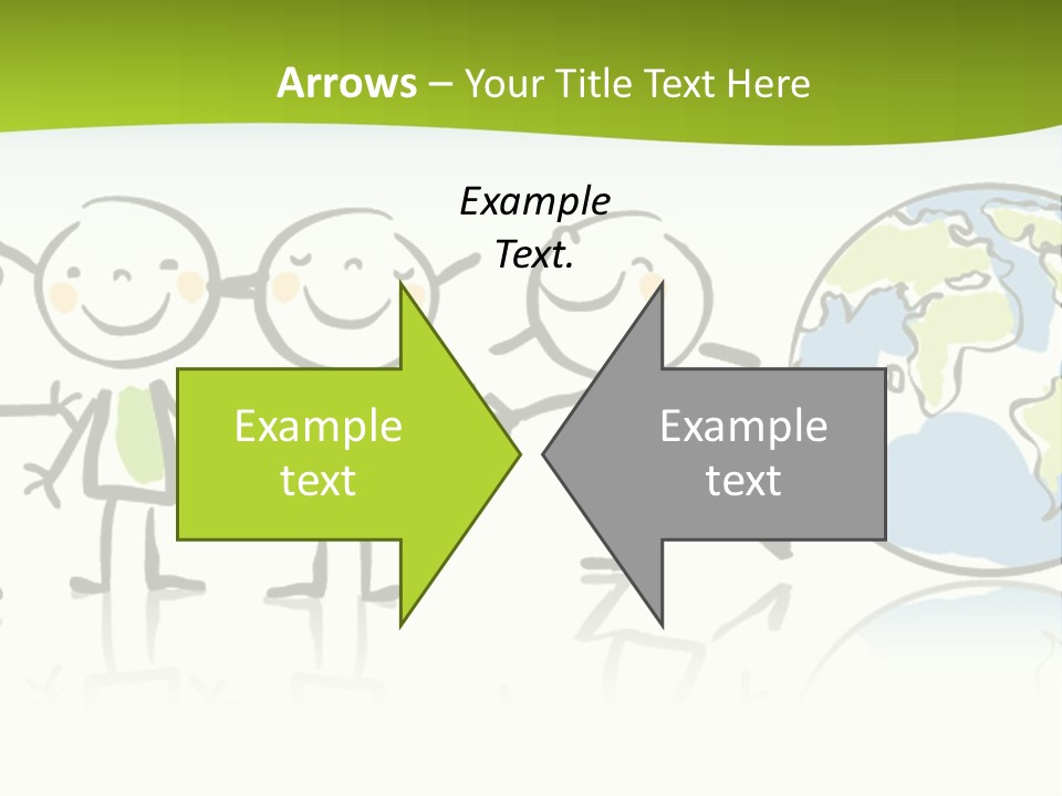 A Group Of People Holding Hands With The Earth In The Background PowerPoint Template