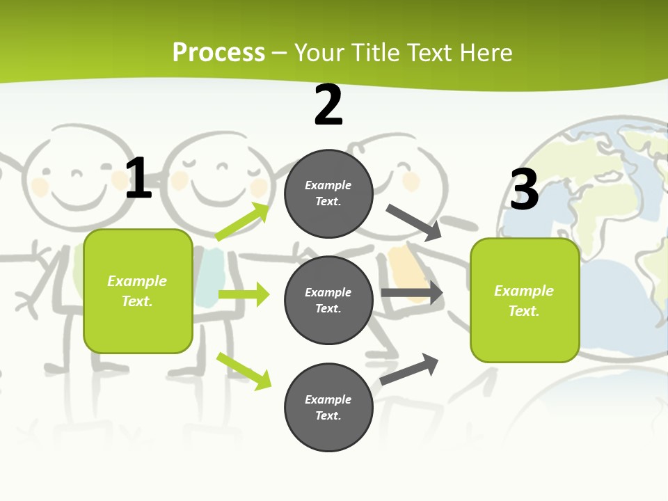 A Group Of People Holding Hands With The Earth In The Background PowerPoint Template