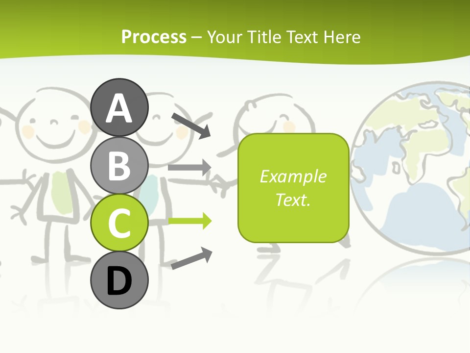 A Group Of People Holding Hands With The Earth In The Background PowerPoint Template