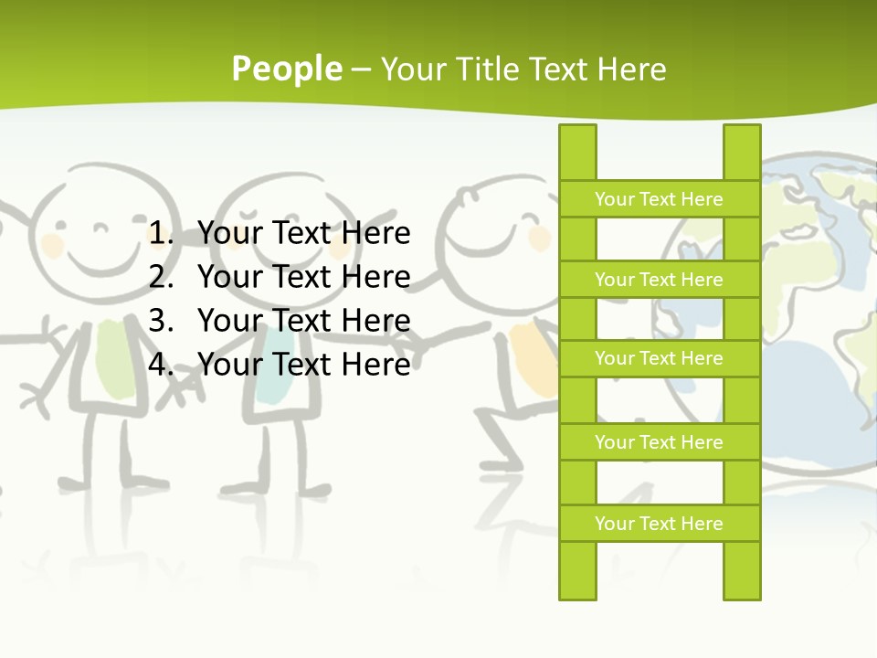 A Group Of People Holding Hands With The Earth In The Background PowerPoint Template