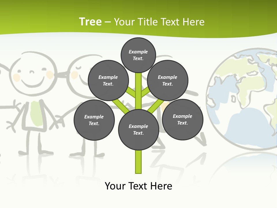 A Group Of People Holding Hands With The Earth In The Background PowerPoint Template