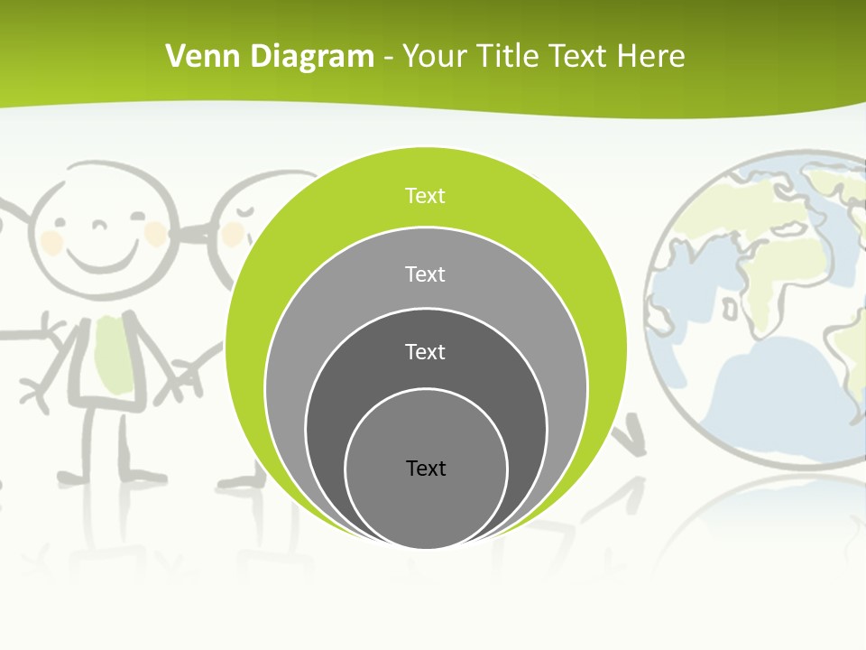 A Group Of People Holding Hands With The Earth In The Background PowerPoint Template