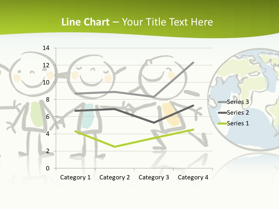 A Group Of People Holding Hands With The Earth In The Background PowerPoint Template
