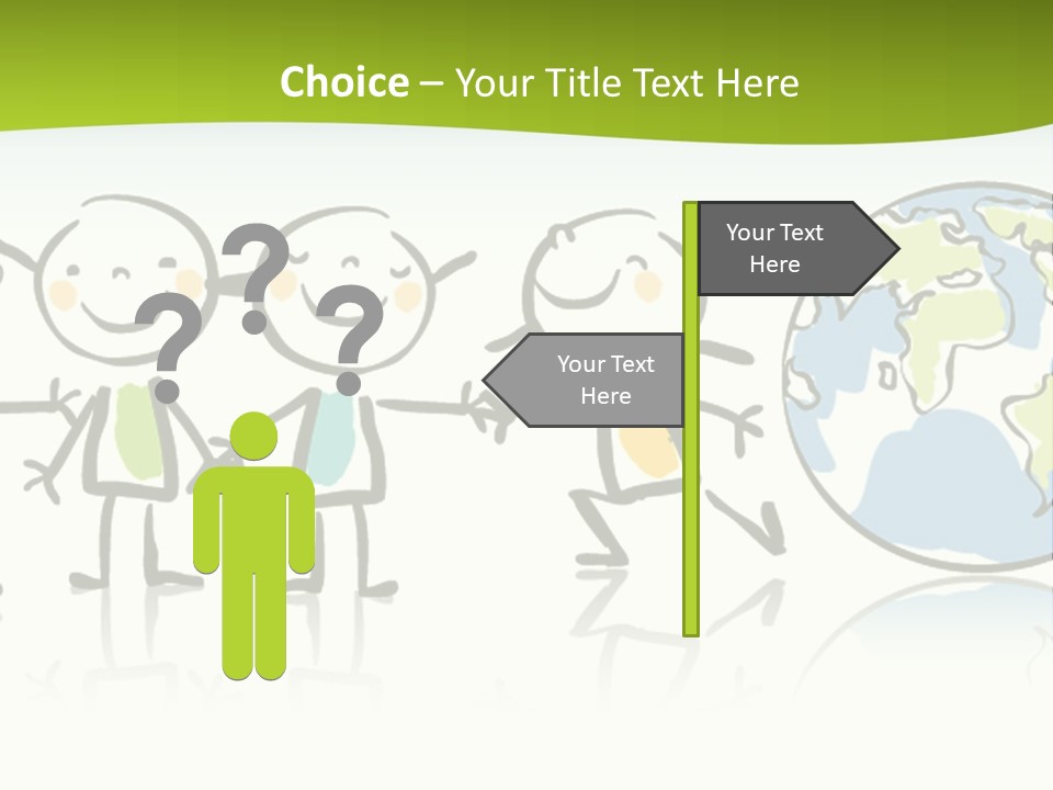 A Group Of People Holding Hands With The Earth In The Background PowerPoint Template