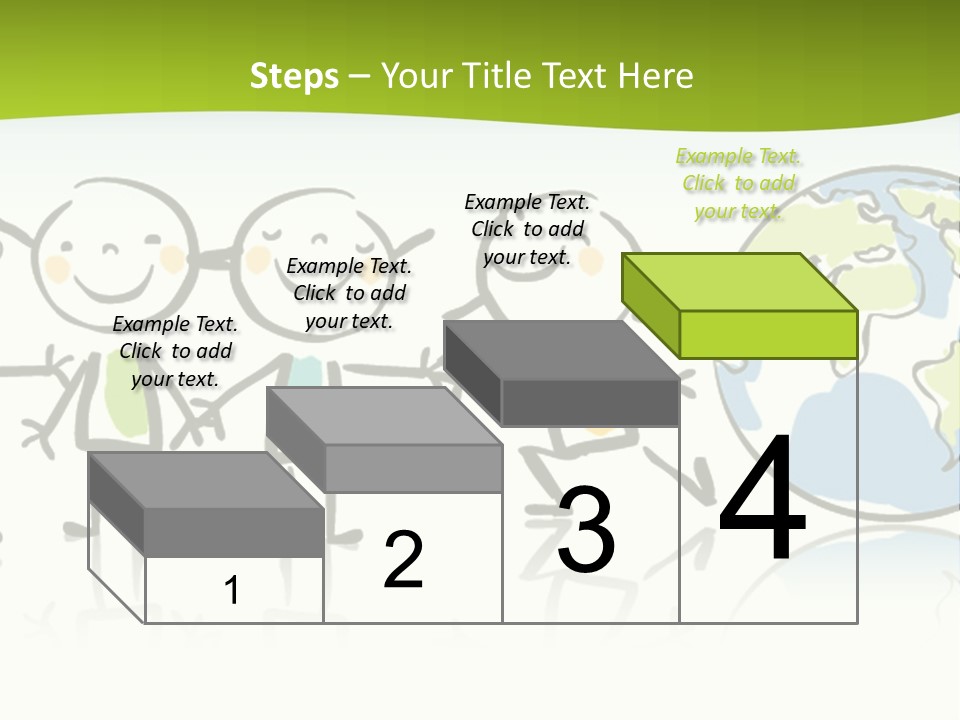 A Group Of People Holding Hands With The Earth In The Background PowerPoint Template