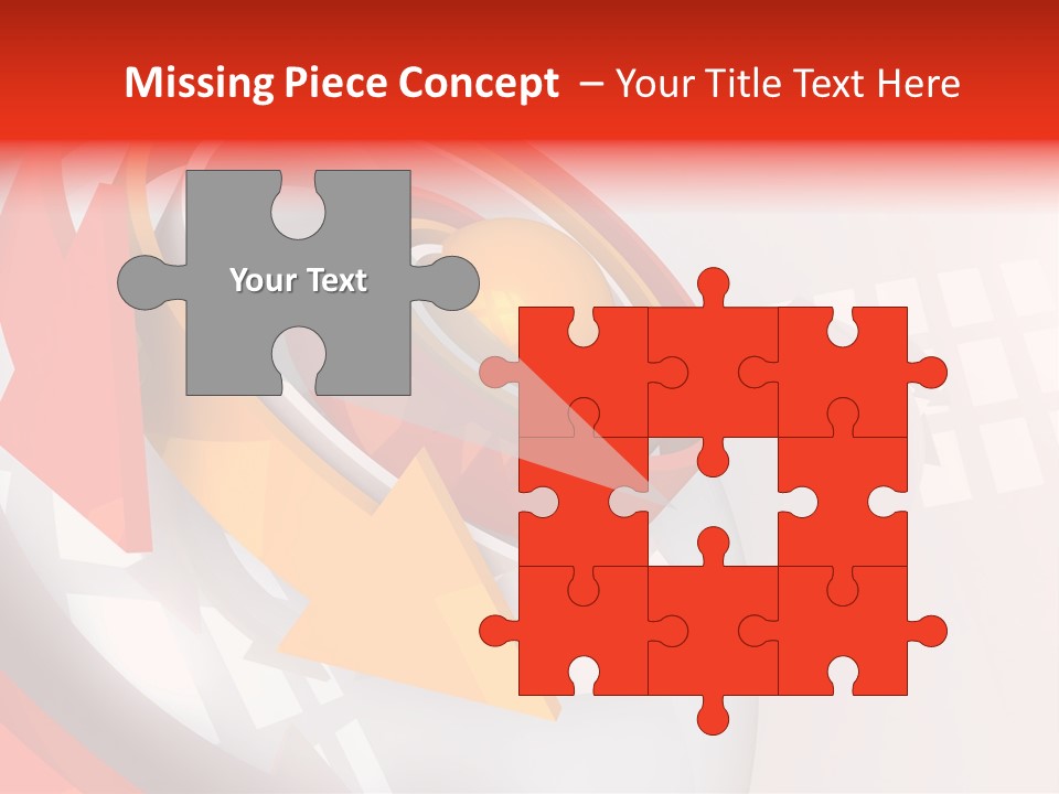 Arrows Sparse Symbol PowerPoint Template