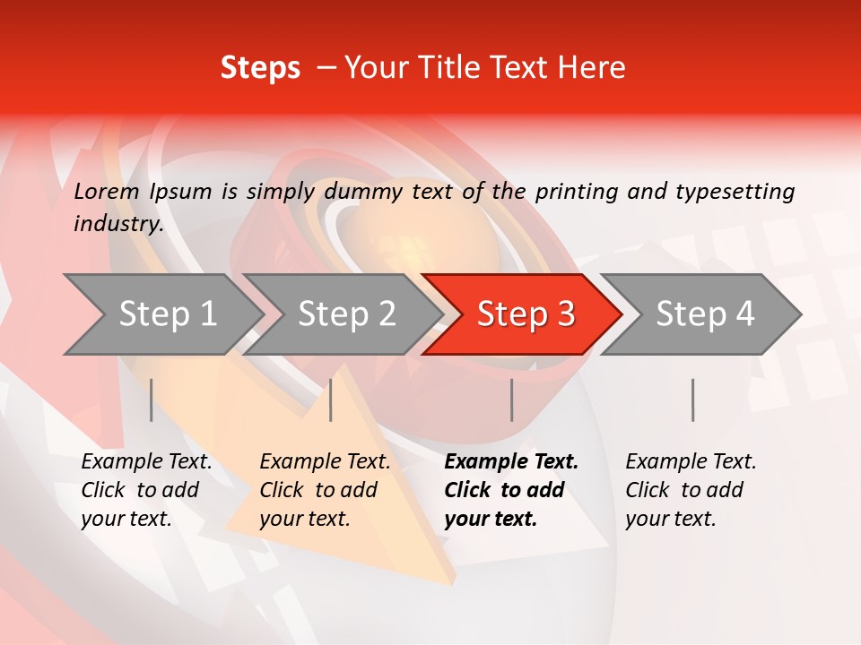 Arrows Sparse Symbol PowerPoint Template